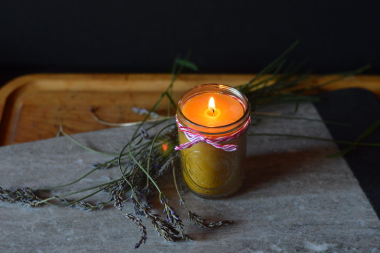 Easy Beeswax Candles in Mason Jars Rootsy Network