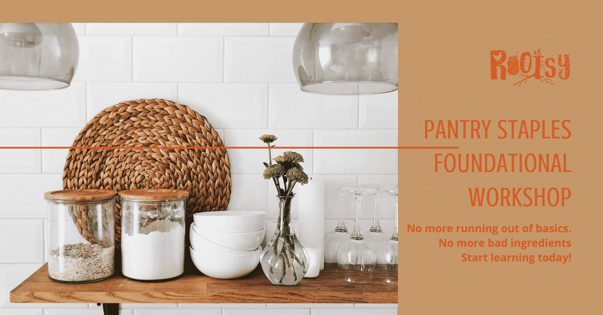 Pantry Staples Foundational Workshop Ad