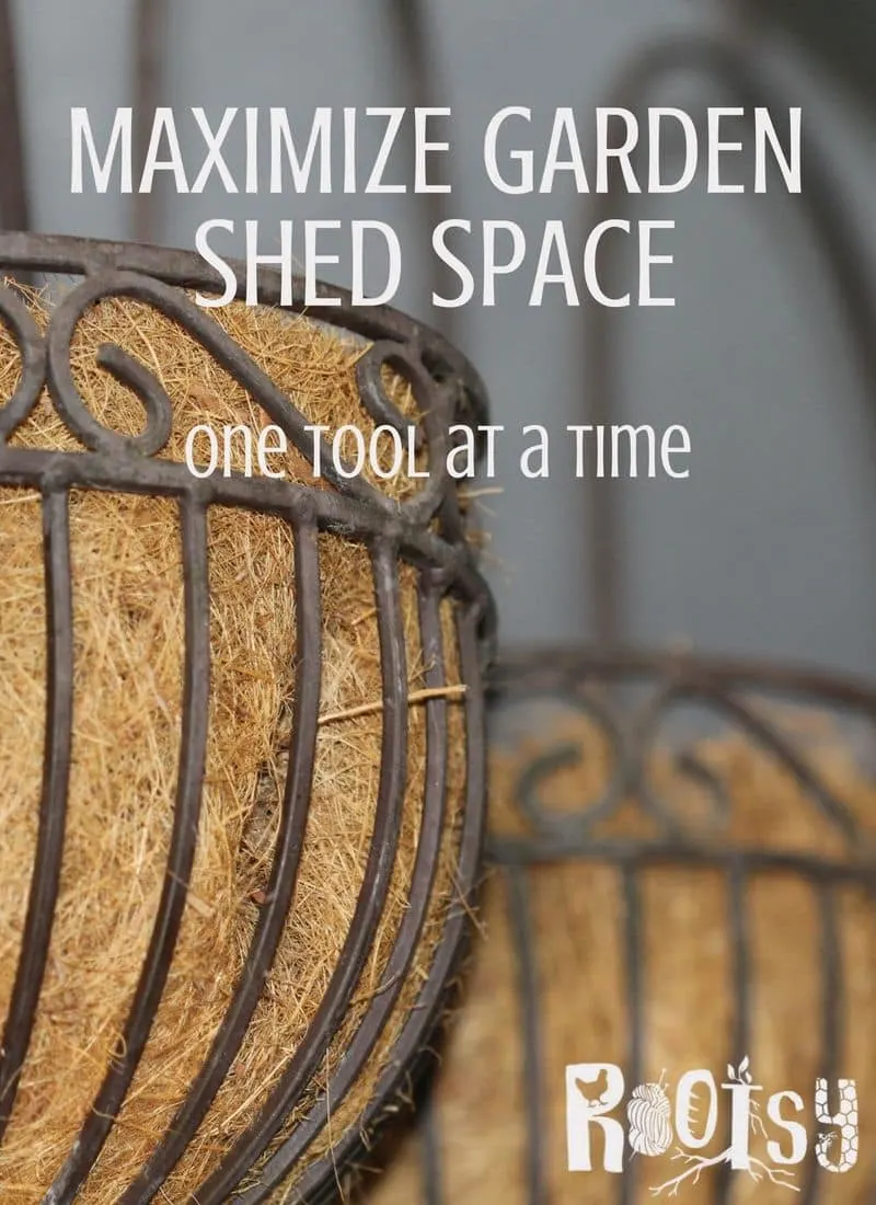 Gardeners, the size of your shed doesn't matter. You can maximize garden shed space by applying these space-saving techniques to maximize your storage | Rootsy.org
