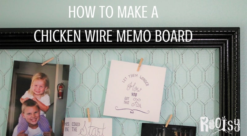 Chicken wire memo boards are a great way to upcycle old frames into something useful. Learn how to make chicken wire memo boards for any room in your house. | Rootsy.org