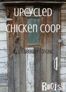 upcycled chicken coop door