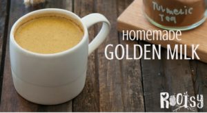 Have you ever heard of Golden Milk? It's not actually a dairy beverage. It's a nutrient rich drink with turmeric and spices in a coconut milk base. Learn how to make it in this post from Rootsy