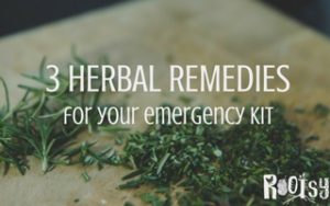 With just a few ingredients you can add these 3 herbal remedies for preparedness to your 72-hour kits. They will help you naturally be prepared | Rootsy.org