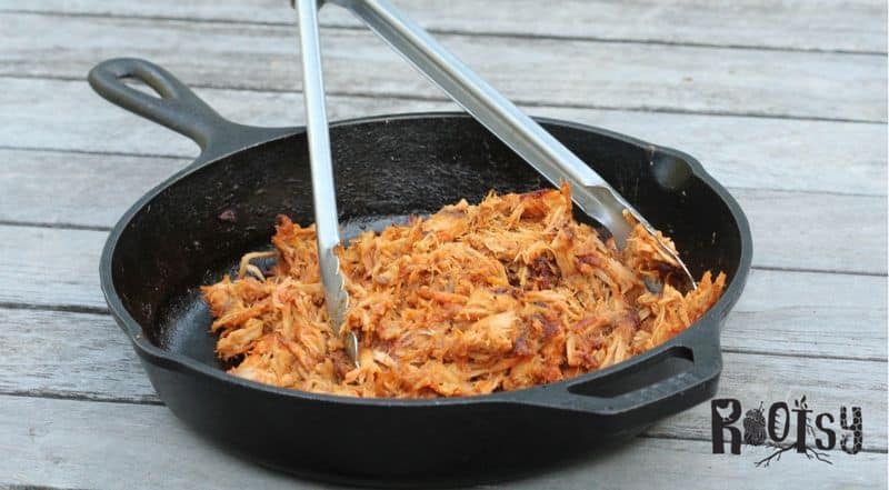 BBQ pulled pork cast iron cooking, grill edition | Rootsy.org