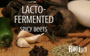 Whether you are growing your own or buying from a grower or farmer's market, you may experience 'produce glut'. Lacto-fermented Spicy Beets are one answer | Rootsy.org
