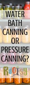 Water bath canning or pressure canning? How do I know which one to do? Which one is the best? Let Rootsy show you!