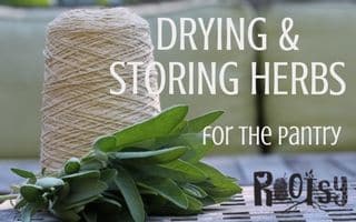 When it comes down to it, drying and storing herbs for the pantry keep the flavors of summer preserved for the fall and winter months.| rootsy.org