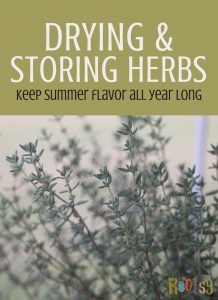 When it comes down to it, drying and storing herbs for the pantry keep the flavors of summer preserved for the fall and winter months.| rootsy.org