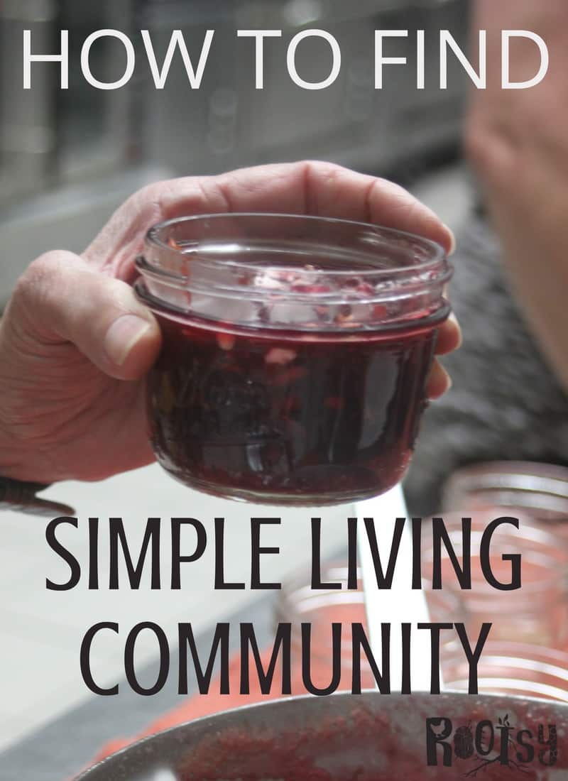 Living a handmade, simple life can be an uphill battle sometimes. It is a worthwhile lifestyle but finding community support and like-minded friends can make it easier and more rewarding. Despite the best self-sufficient ideals and goals, we all need a simple living community to turn to and support now and then | Rootsy.org