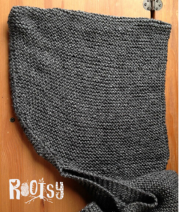 DIY Knit Hooded Scarf