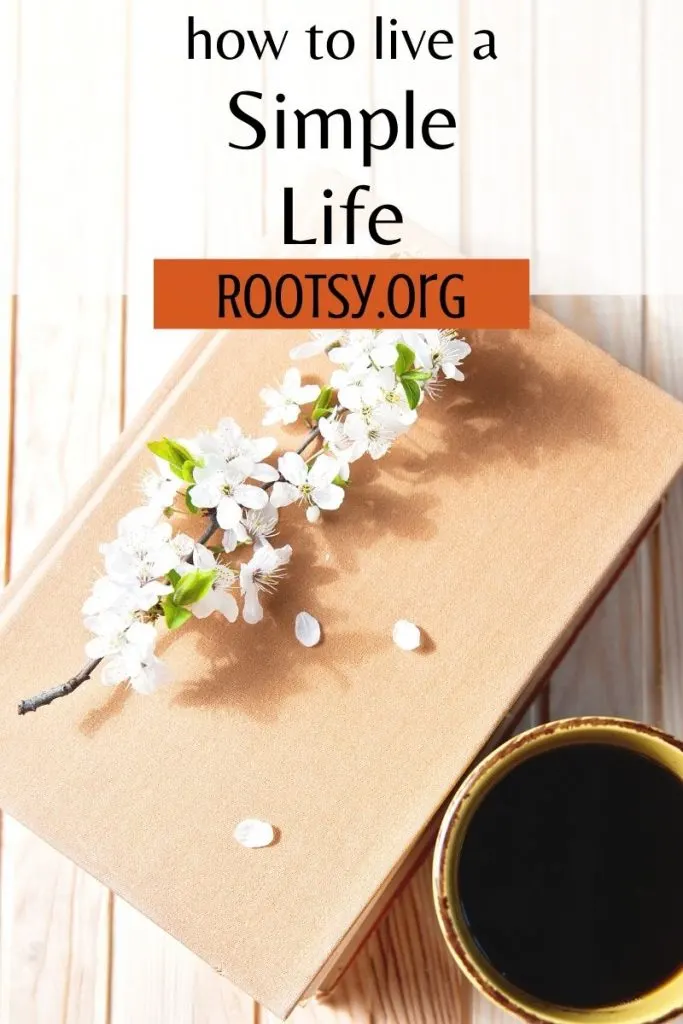a stem of white flowers sitting on top of a book next to a cup of coffee with text overlay.
