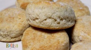 plate of biscuits made with a Bisquick substitute