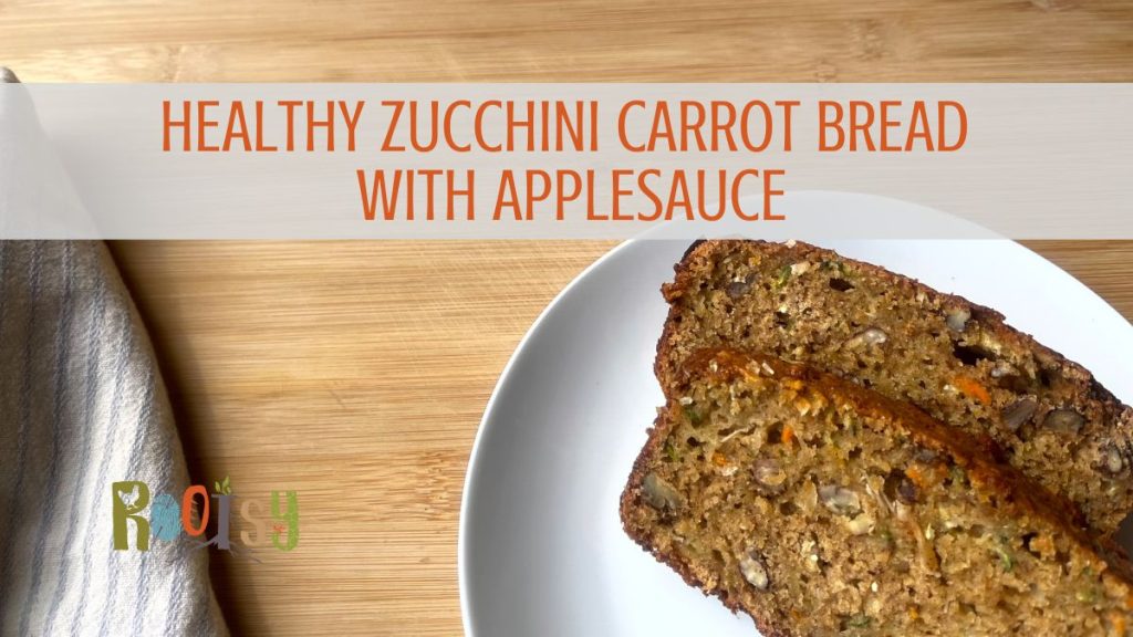 Healthy Zucchini Carrot Bread with Applesauce